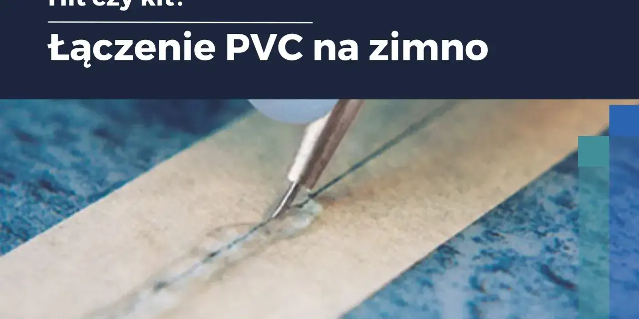 Precyzyjne łączenie wykładziny PCV na zimno za pomocą specjalistycznego narzędzia i kleju.