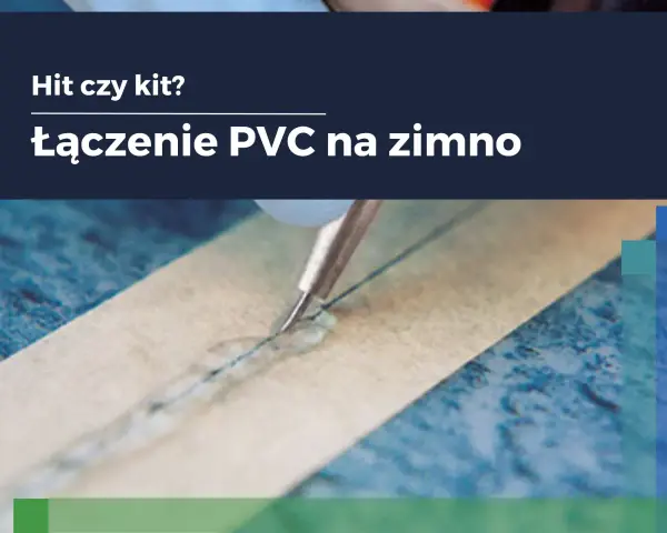 Precyzyjne łączenie wykładziny PCV na zimno za pomocą specjalistycznego narzędzia i kleju.